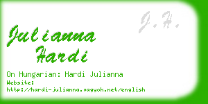 julianna hardi business card